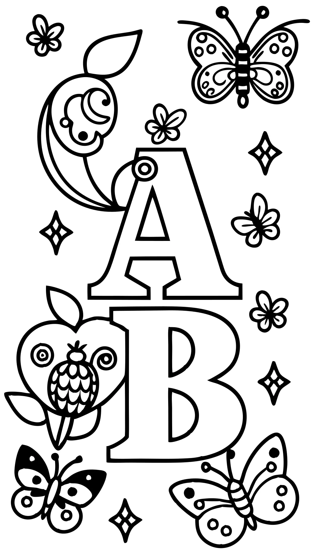 coloring pages for letters